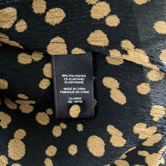 RW&Co. black & gold blouse - size XS - Picture 5 of 7